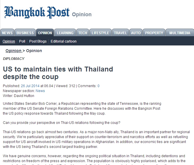 Bangkok Post Article